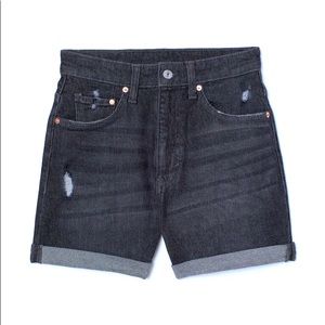 ✨ H&M “Divided” Black Distressed Shorts
